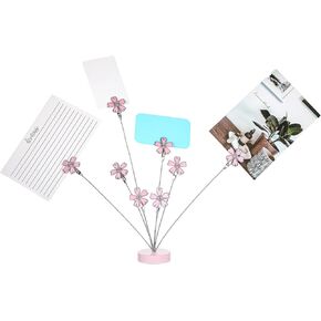 8-Branch Photo Tree Holder for Pictures, Gift Card Tree Holder to Hold Gift Cards, Picture Tree with 8 Clips for Memo Paper Desk Stand, Photo Display, Office Decor, Home Decor(Cherry Blossoms)
