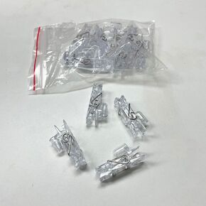 EAMBRITE Transparent Plastic Clips - 12PCS Mini Clear Clips for Gift Cards, Money Tree, Birch Tree