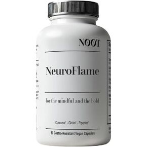Neuro Flame - Ginkgo Biloba Supplement with Curcumin - Brain Supplements for Memory and Focus - 60 Capsules / 1 Month Supply