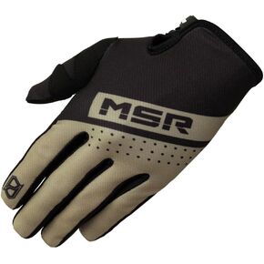 MSR™ Axxis Range MTB Mountain Bike Dirt Bike Motocross MX BMX Outdoor Sports ATV UTV Powersports Riding Gloves for Men and Women Medium Black/Tan