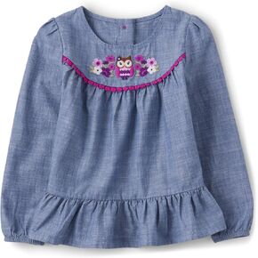 Gymboree Girls' and Toddler Long Sleeve Woven Tops