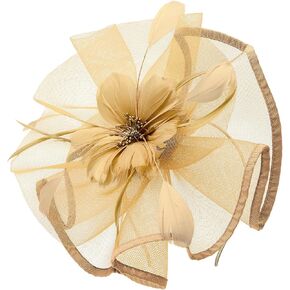 2025 Vintage Fascinators for Women Hats Feather Flower Lace Hair Clip for Wedding Dancing Party