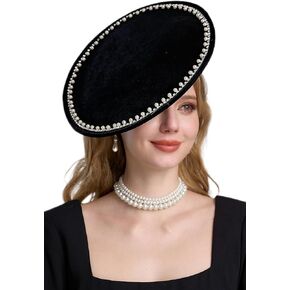 coucoland fascinator قبعة كوكتيل شاي حفلة الرأس رئيس الرأس خمر الديربي derby
