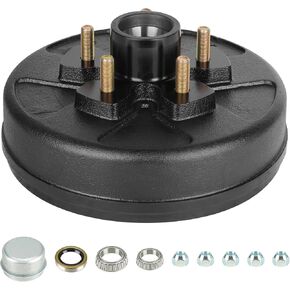 جديد 10 "× 2-1/4" طبل فرامل مقطورة 5 على مجموعة دائرة الترباس 4.5 "لمحاور مقطورة 3500 رطل