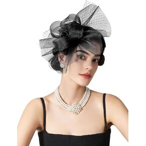 SWEETV Flower Fascinators Tea Party Hats for Women, Formal Headwear for Kentucky Derby, Cocktail, Wedding, Fancy Dress Party in Kuwait