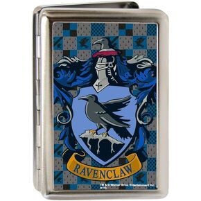 Buckle-Down Metal Wallet-Ravenclaw Crest Fcg Gray/Blues