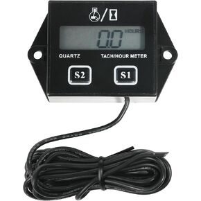 Tachometer,Small Engine Tachometer,Car Accessories Tachometers for Small Engines,Waterproof Inductive Tachometers for Chainsaw Marine ATV Motorcycle UTV Engine Lawn Mower