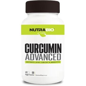 Nutrabio Curcumin Advanced Devesition و Combor Complex Complex ، 60 Capsules Vegtable