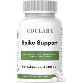 Spike Detox Support Supplement,Nattokinase 4000 FU, Bromelain, Turmeric, Includes Dandelion Extract, Wormwood, Cinnamon Cassia, 120 Capsules, 60-Day Supply