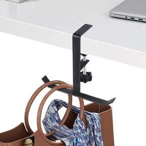 Purse Hook for Table, Portable Foldable Handbag Hanger for Tables,T-Shaped Desk Wallet Hook,Adjustable Desk Wallet Hook Suitable for Desks and 0ffice Desks