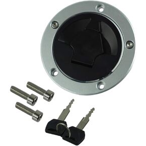 RAYANA Fuel Gas Tank Cap Cover Keys Compatible For Kawasaki Ninja ZX600 ZX636 ZX10R ZX14R ABS 2007-2015