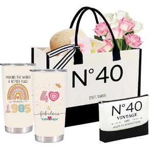 40th/50th birthday gifts for her women 1985/1975 birthday gifts Ideas Turning 40/50 year old present Tote Bag&tumbler
