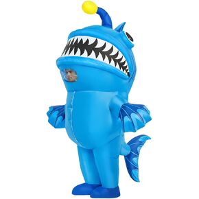 KOOY 2025 New Inflatable Costume Adult, Fish Costume, Anglerfish Inflatable Costume, Funny Blow up costume for Adult,Halloween Costume for Men Women