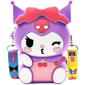 Cute Crossbody Bag with Adjustable Shoulder Strap, Handbag with Zipper Kawaii Anime Coin Wallet Purse Shoulder Bag