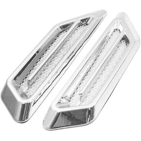 2pcs chrome kondarsive side fender vender vense flow flow decoration decoration 17 × 4.5cm pression auto parts