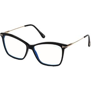 Tom Ford Ft 5687-B Blue Block Black Black 56/14/140 Frame Women Eyewear
