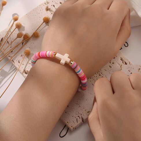 First Communion Gifts for Girls, Catholic Cross Bracelet First Holy Communion Decorations Baptism Confirmation Gifts for Daughter Granddaughter Niece Goddaughter in Saudi Arabia