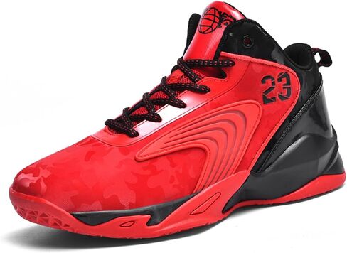 Mens Breathable Mesh High Top Basketball Shoes Fashion Running Tennis Sneakers High Rebound Non-Slip Sport Shoes in Saudi Arabia