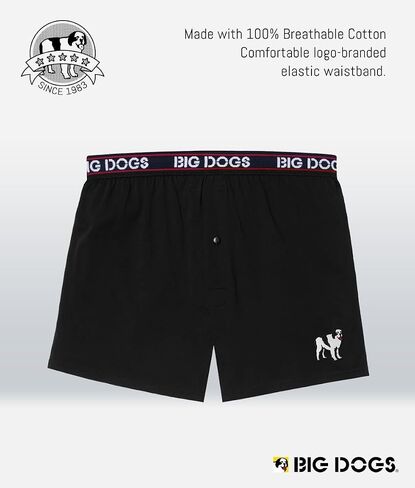 Big Dogs Brand Boxers for Men | Big and Tall Underwear | Cotton Boxers for Men | Men's Boxer Shorts | Sizes SM-6XL in Kuwait