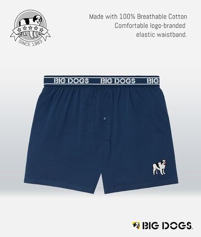 Big Dogs Brand Boxers for Men | Big and Tall Underwear | Cotton Boxers for Men | Men's Boxer Shorts | Sizes SM-6XL in Kuwait