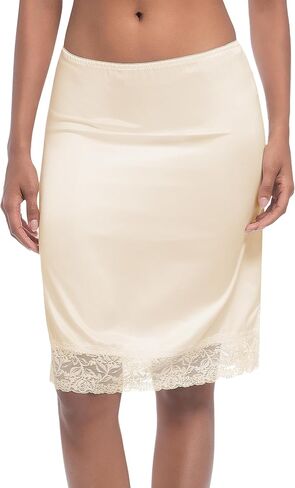 Women's Half Slip Under Skirts Slip for Dresses Lace Trim Under Dresses in Saudi Arabia