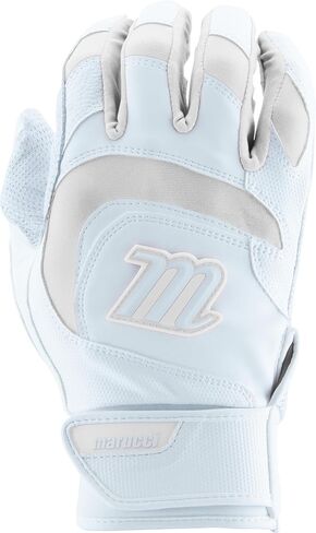 MARUCCI Signature Batting Glove V4, White/RED, Adult X-Large in Saudi Arabia