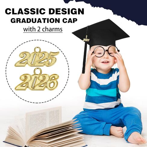 Coume 6 Sets Kindergarten Graduation Caps for Kids with 2025 2026 Tassel in Saudi Arabia