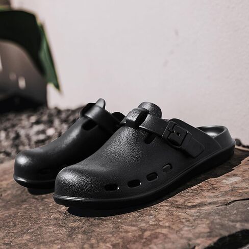 Lightweight Clogs for Women Men : Unisex Arch Support EVA Garden Shoes Breathable Comfort Adjustable Buckle Slip-on Outdoor Beach Mules in Saudi Arabia