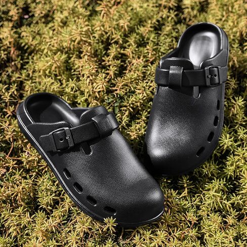 Lightweight Clogs for Women Men : Unisex Arch Support EVA Garden Shoes Breathable Comfort Adjustable Buckle Slip-on Outdoor Beach Mules in Saudi Arabia