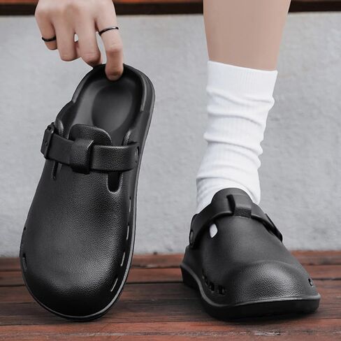 Lightweight Clogs for Women Men : Unisex Arch Support EVA Garden Shoes Breathable Comfort Adjustable Buckle Slip-on Outdoor Beach Mules in Saudi Arabia