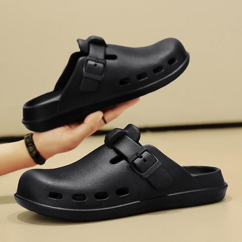 Lightweight Clogs for Women Men : Unisex Arch Support EVA Garden Shoes Breathable Comfort Adjustable Buckle Slip-on Outdoor Beach Mules in Saudi Arabia