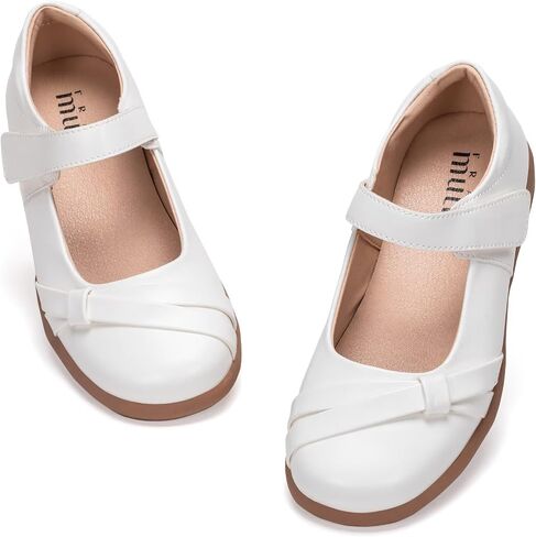Frank Mully Girls School Shoes Mary Jane Flats Slip-On Uniform Dress Flats for Girl Toddler/Little Kid/Big Kid in Saudi Arabia