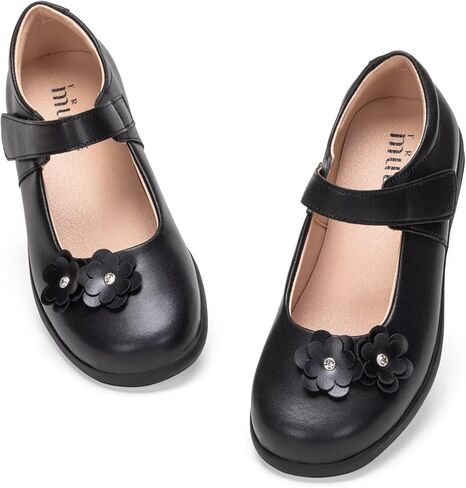 Frank Mully Girls School Shoes Mary Jane Flats Slip-On Uniform Dress Flats for Girl Toddler/Little Kid/Big Kid in Kuwait