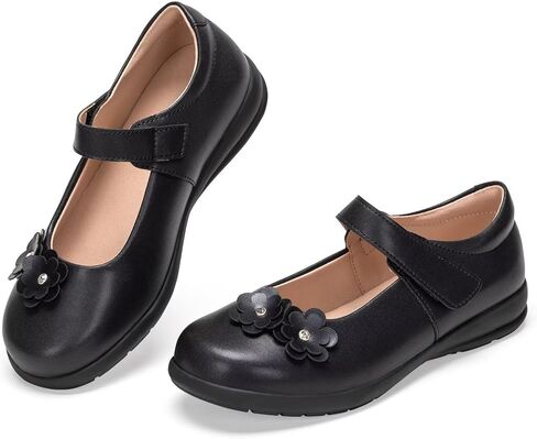Frank Mully Girls School Shoes Mary Jane Flats Slip-On Uniform Dress Flats for Girl Toddler/Little Kid/Big Kid in Kuwait