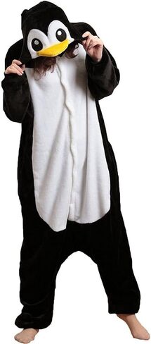 Adult Christmas Onesie Costume Animal Onesie Pajamas Flannel Plush One Piece Cosplay Suit for Men Women Unisex in Kuwait