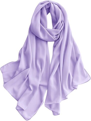 Chiffon Hijab for Women Sheer Shawl and Wraps for Wedding Bridal Scarves Summer Lightweight Sun-proof Scarf in Saudi Arabia