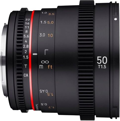 عدسة روكينون 50 ملم T1.5 عالية السرعة بإطار كامل سينمائي DSX لكاميرا نيكون F in Kuwait