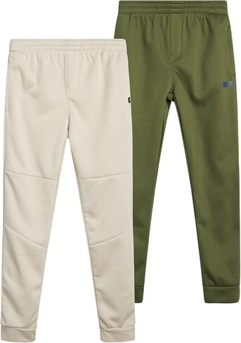 DKNY BOYS 'Spoypants - 2 Pack خفيفة الأداء الأداء ركض ركض للأولاد - سروال الركض الرياضي للتنفس (8-12) in Kuwait