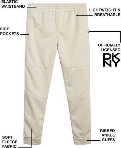 DKNY BOYS 'Spoypants - 2 Pack خفيفة الأداء الأداء ركض ركض للأولاد - سروال الركض الرياضي للتنفس (8-12) in Kuwait