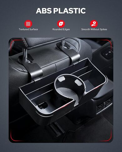 Benlari Car Headrest Backseat Organizer with 3.7" Cup Holder - 3 in 1 Seat Back Organizer Headrest Hooks, Multifunctional Storage for Car Backseat Travel Accessories (2pcs) in Saudi Arabia