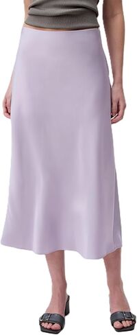 Calvin Klein Women's Matte Satin Midi Skirt in Saudi Arabia