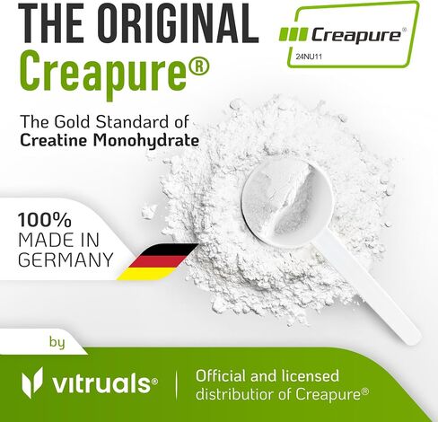 Creapure Creatine Monohydrate Powder – 10.58oz (0.66lb) (300g) German Creatine – Ultra-Pure for Strength & Recovery – 100% Made in Germany – with Scoop – Vegan, Keto-Friendly, Gluten-Free in Saudi Arabia