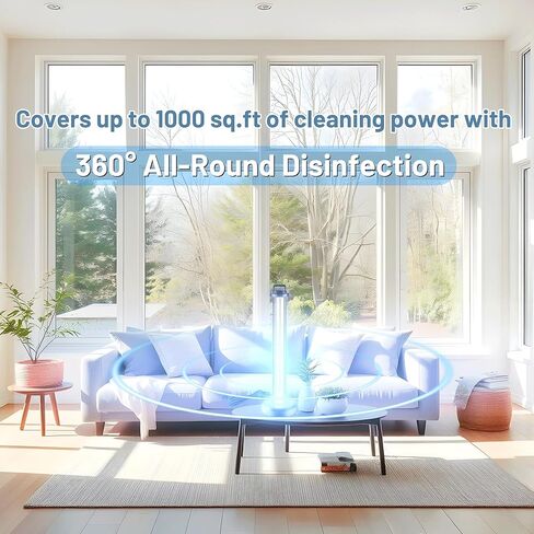 UV Sanitizer Light with Ozone UVC Lamp with 3-Level Timer for Small Space Disinfection 185nm Wavelength UVC Ray 6 Watts 110V (CTUV-6) in Kuwait