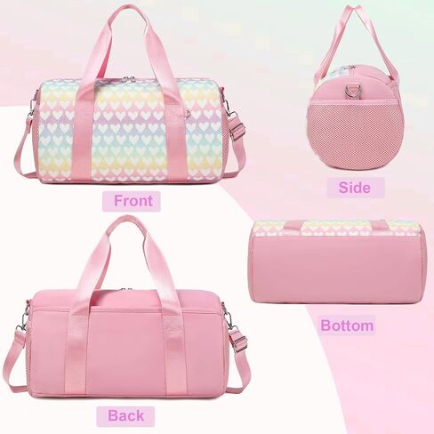 Dance Ballet Bag for Girls 4-6 Ballerina Gymnastic Bag Toddler Small Duffle Dance Bags for Little Dancers,Glitter Material,14"*8.26"*8.26" in Saudi Arabia