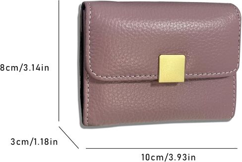 Small Wallet For Women Genuine Leather Accordion Wallet Mini Card Holder Organizer Mini Wallet Gift For Ladies Teen Girls Travel (light pink) in Saudi Arabia
