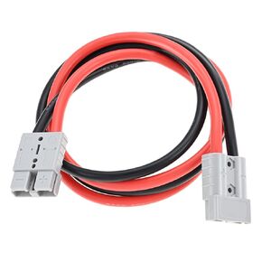 50A Connector Plug with 6AWG Cable Compatible with Anderson, 600V Battery Quick Cable Connector for 6 to 12 Gauge Replacement for Anderson Plug One to One Power Forklift Charging