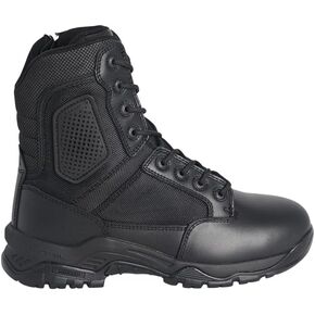 Magnum Strike Force 8 "Side Zipper Boots - مصممة للشرطة ، EMS ، الأمن ، العسكرية ، الصيد والدراجات النارية مع نعل ميشلان مقاوم للانزلاق ، M.P.A.C.