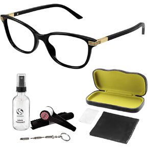 Gucci GG1451O Cat Eye Shape Eyeglasses - Palette Lettering Logo Eyewear with Luxury eSHADES Kit - Embrace Sophistication and Elegance