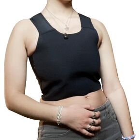 Chest binder,Trans Binder with Both Side Zipper Corsets FTM for Queer Nonbinary - 018B Flat Pro Binder