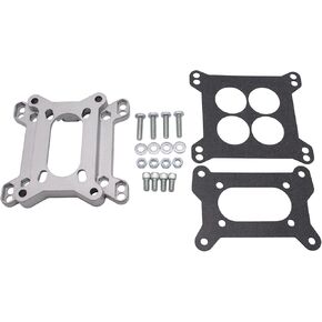 Universal Aluminum 1933 Carburetor Adapter Kit 4-Barrel to 4-Bolt 2-Barrel For Chevy SBC